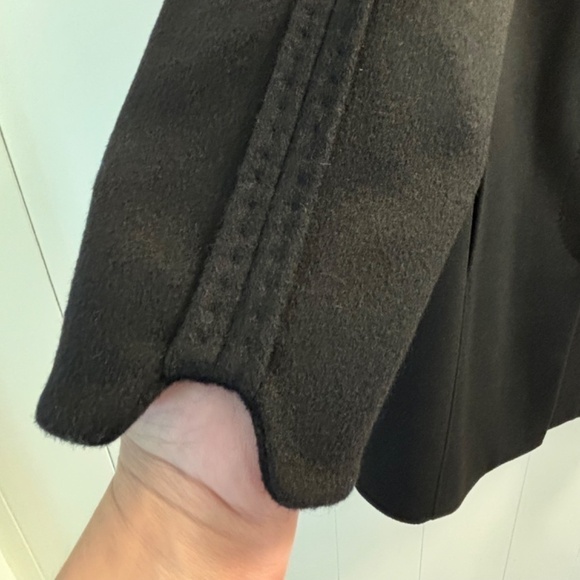 Piazza Sempione made in Italy black wool and cashmere button up jacket EU 46 - Picture 6 of 17